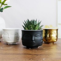 Creative Design Multi Face Planter Nordic Ceramic Decor 3D Flower Pot Decoration   183352889245